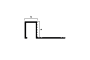 Профиль Neexy PVL32 для плитки внешний P латунь 10x12мм