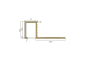Профиль Neexy PVL32 для плитки внешний P латунь 10x12мм
