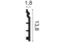 Плинтус из дюрополимера Orac Decor Axxent SX118F гибкий