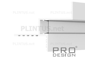Парящий потолочный профиль Pro Design Gipps 602 белый RAL 9003