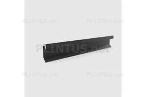 Плинтус теневой алюминиевый скрытого монтажа Pro Design Slim LED 9388 чёрный муар