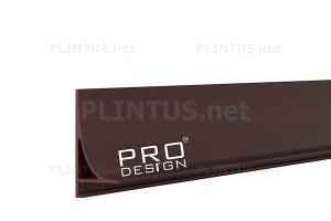 Плинтус щелевой алюминиевый Pro Design Corner L 584 анодированный коньяк
