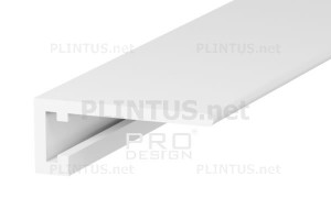 Плинтус щелевой алюминиевый Pro Design Mini 7067 белый RAL 9003